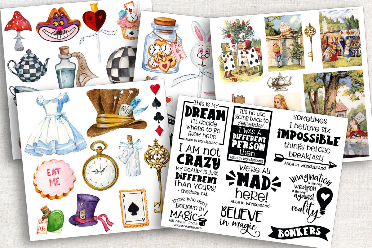 Digital Paper Collection - Storybook Collection Series - Tea Party