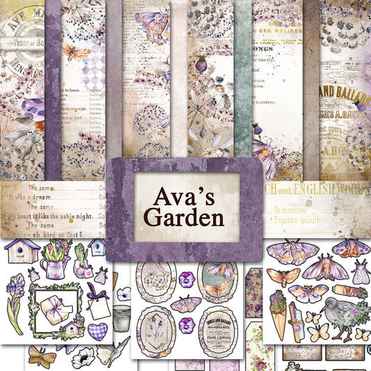Digital Paper Collection - Ava’s Garden