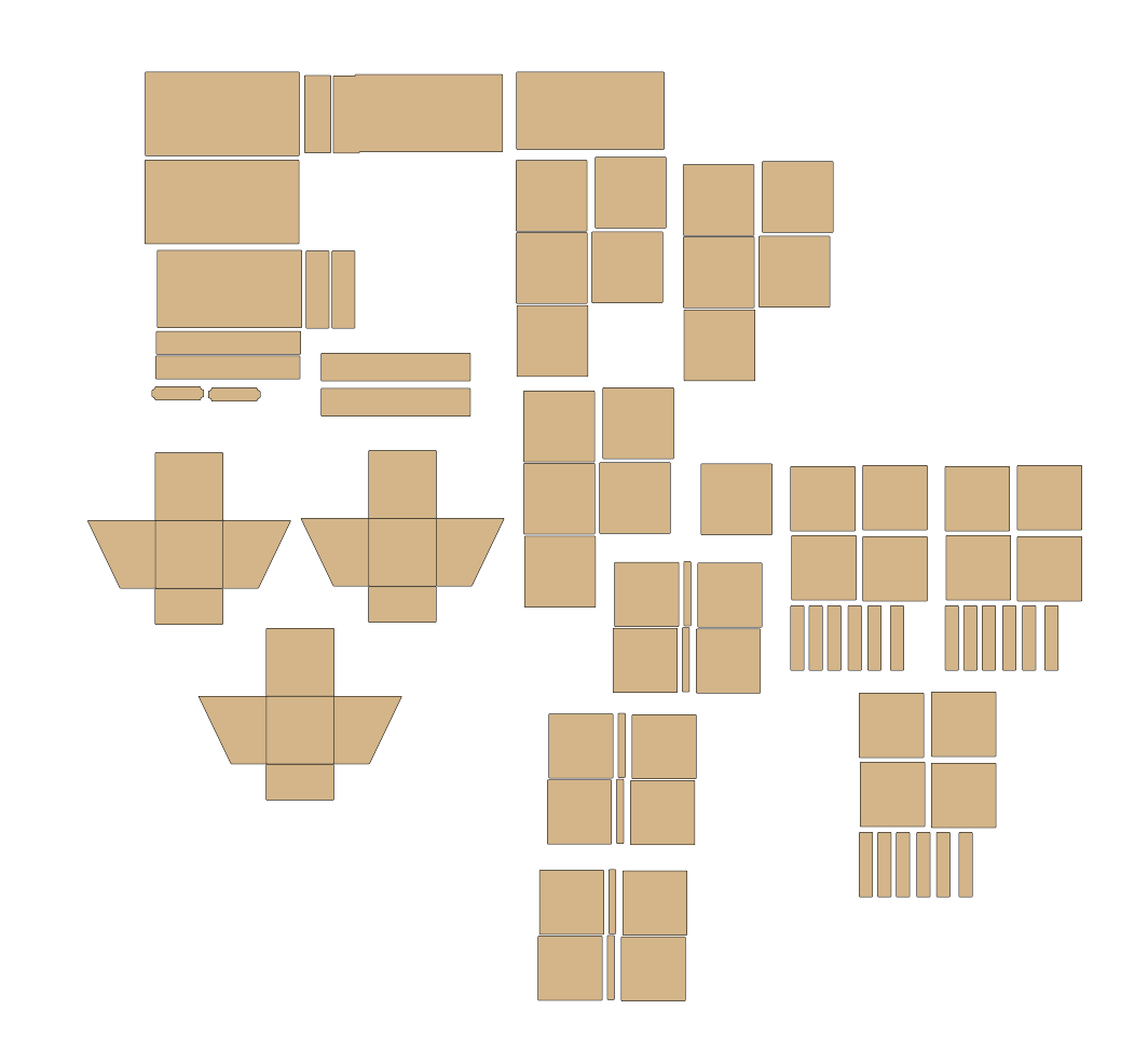 Pre-Cut Chipboard Shapes - A Year in Review - Baby Blocks