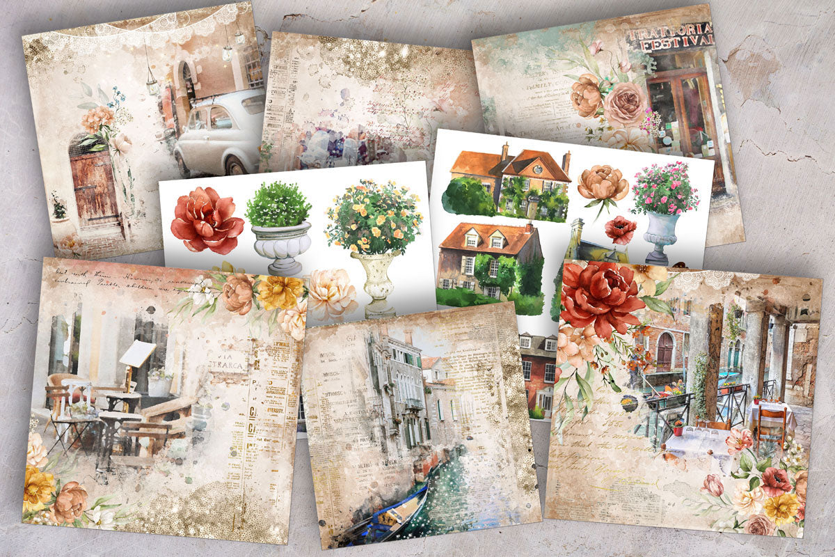 Digital Paper Collection - Ciao Italia