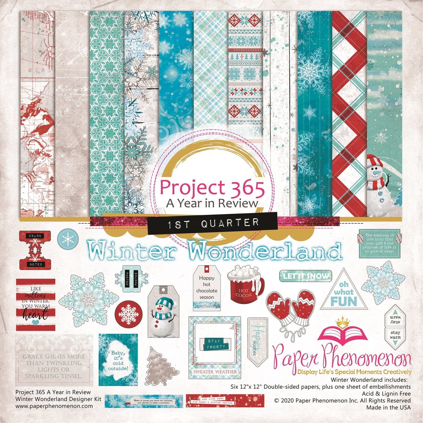 Digital Paper Collection - Winter Wonderland