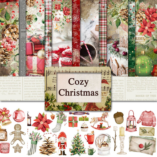 Digital Paper Collection - Cozy Christmas