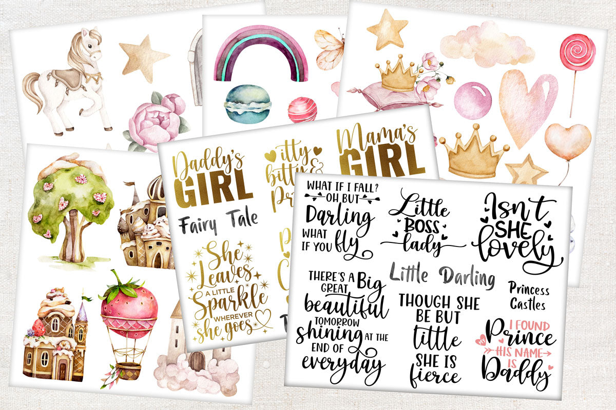 Digital Paper Collection - Darling Fairy Tale