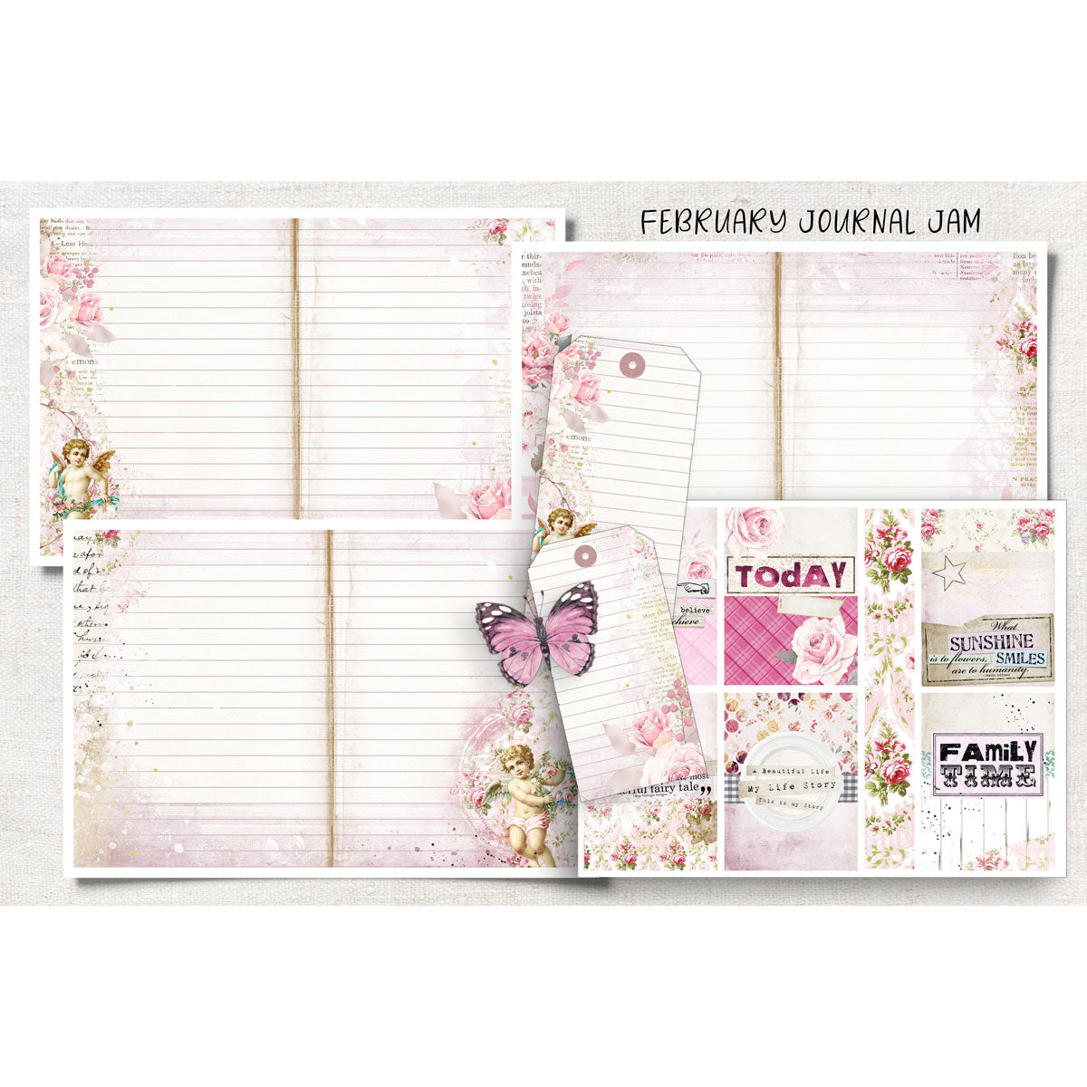 Journal Jam - February - DIGITAL PAPERS ONLY
