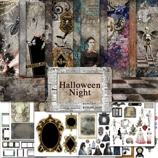 Digital Paper Collection - Halloween Night