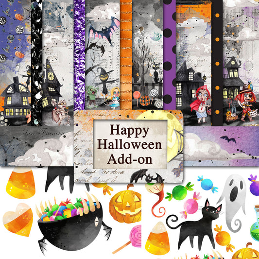 Digital Paper Collection - Happy Halloween - Add On