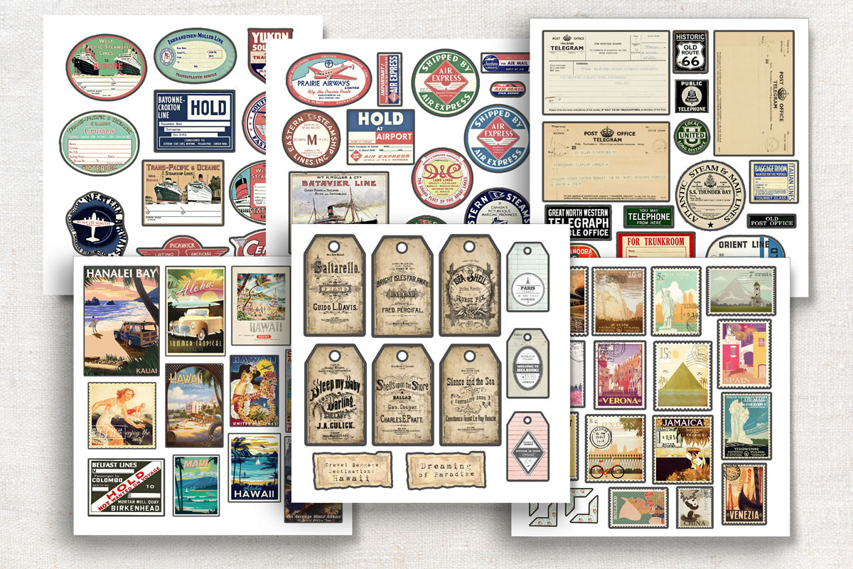 Digital Paper Collection - Hawaii Hula