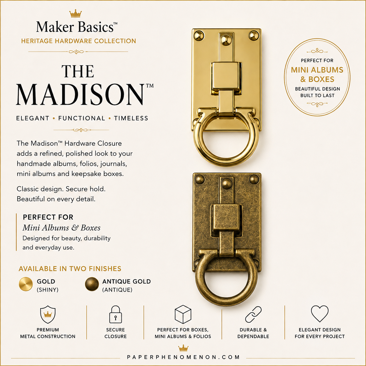 The Madison™ Hardware Closure