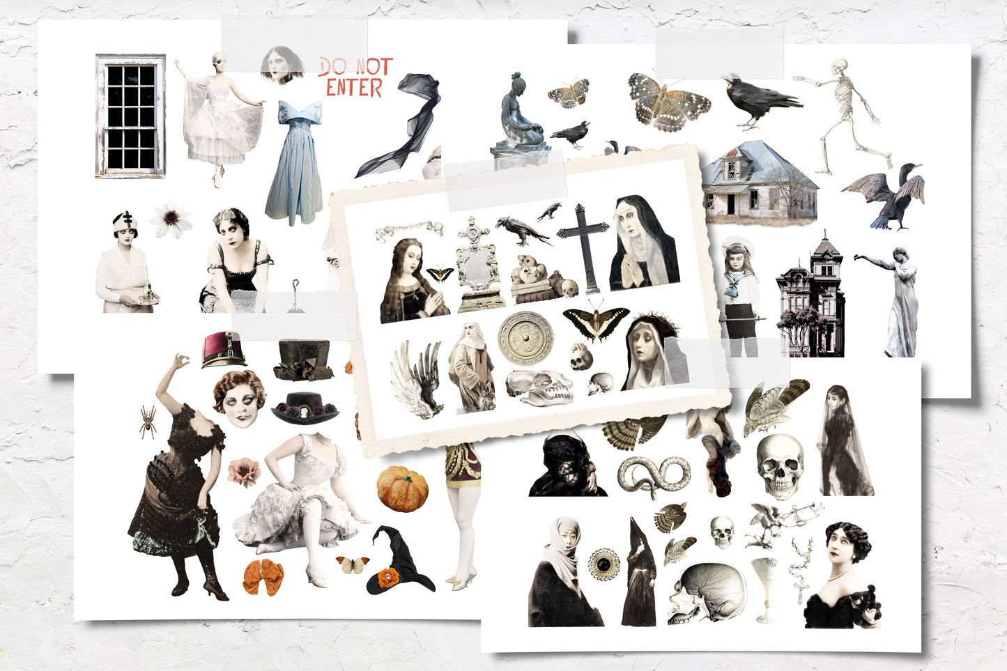 Digital Paper Collection - Halloween Night - 8.5”x11”