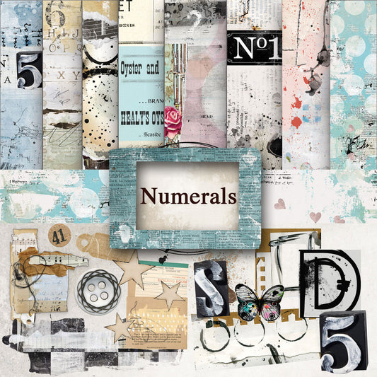 Digital Paper Collection - Numerals
