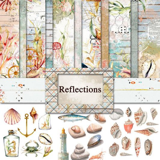 Digital Paper Collection - Reflections