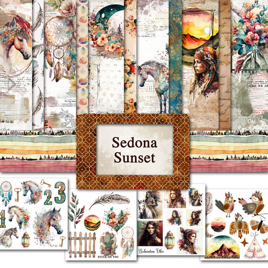 Digital Paper Collection - Sedona Sunset
