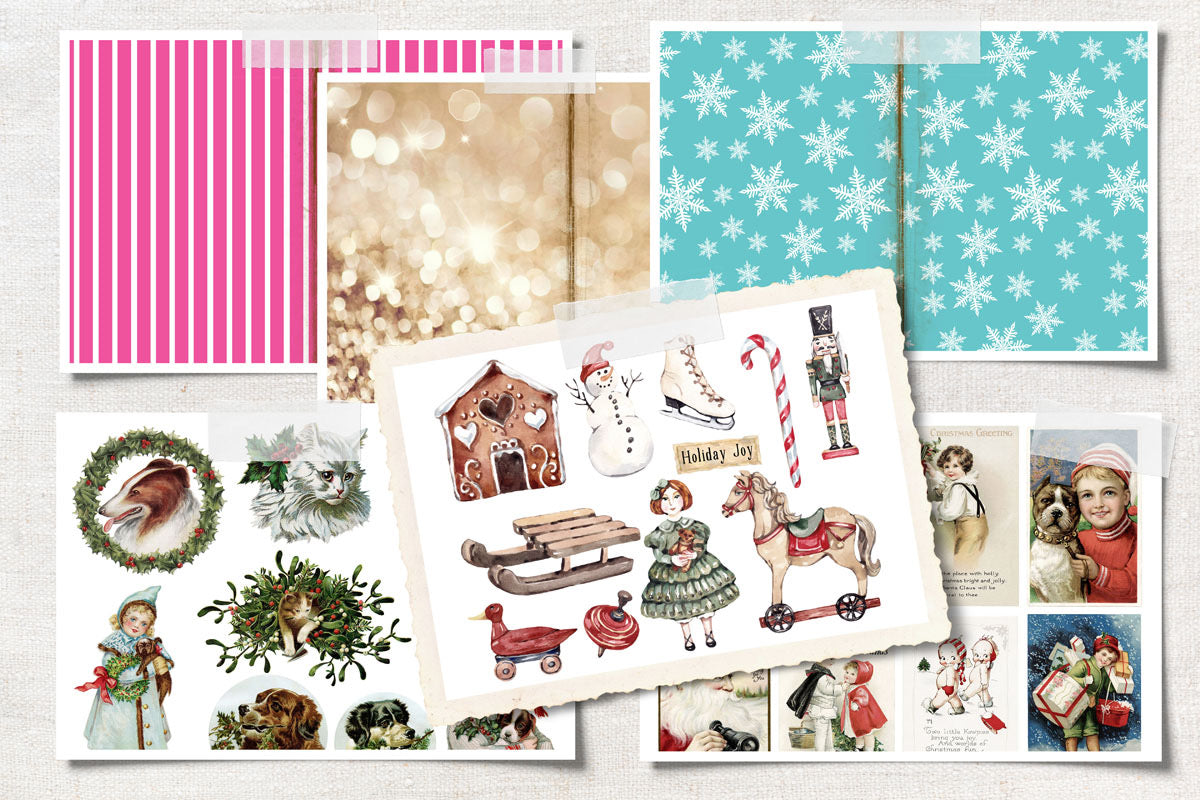 Digital Paper Collection - Dreaming of Sugarplums - 8.5”x11”