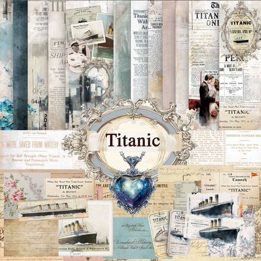 Digital Paper Collection - Titanic