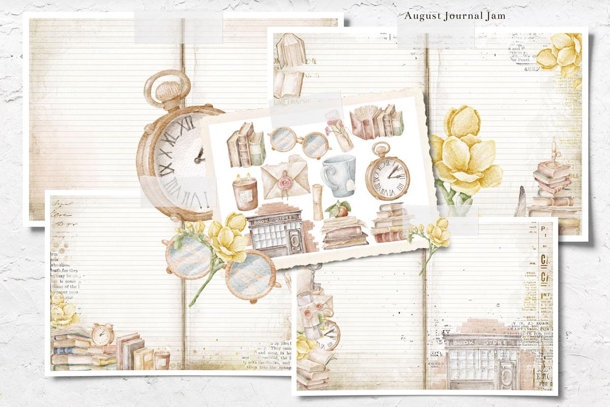 Journal Jam - August - DIGITAL PAPERS ONLY