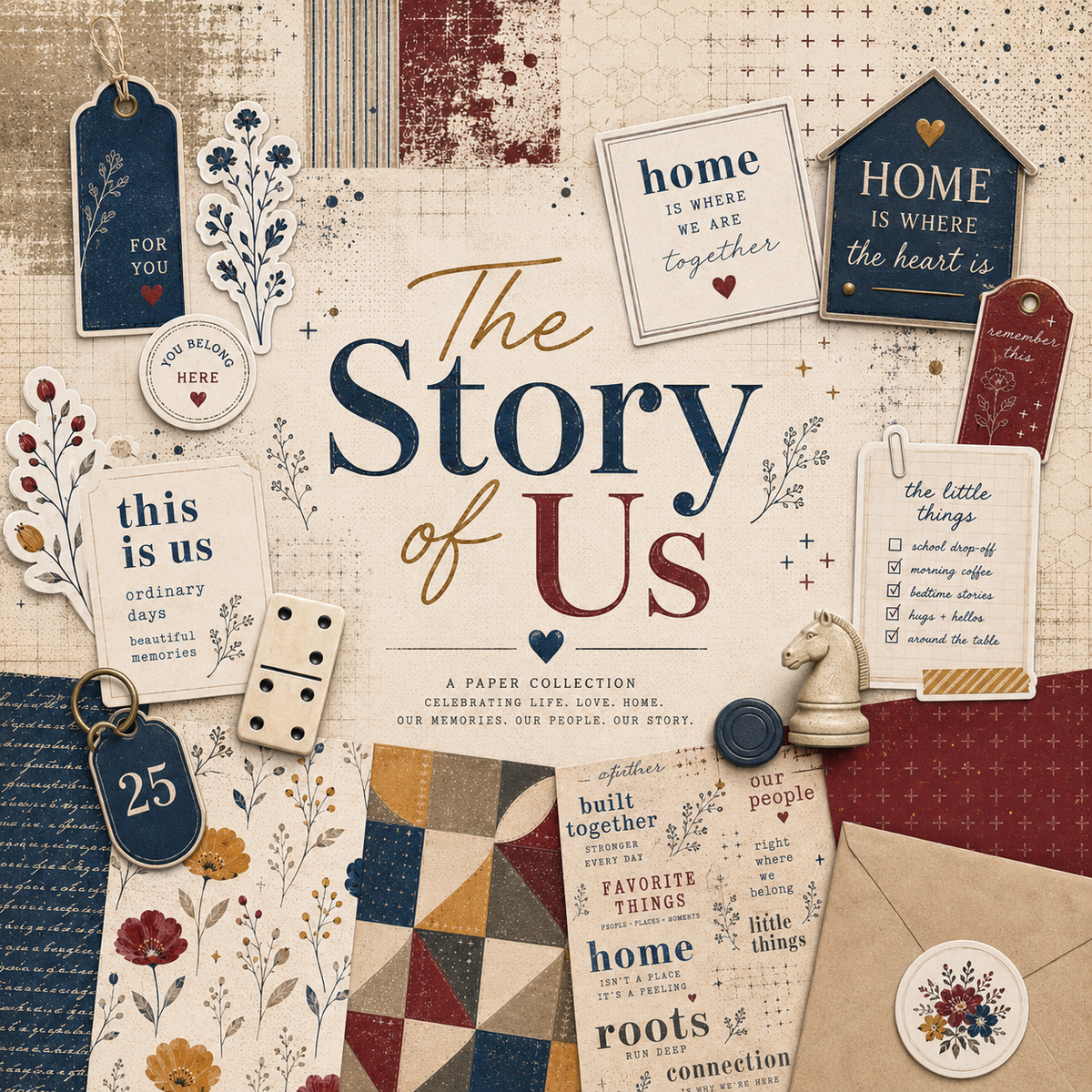 Printed Paper Collection - The Story of Us