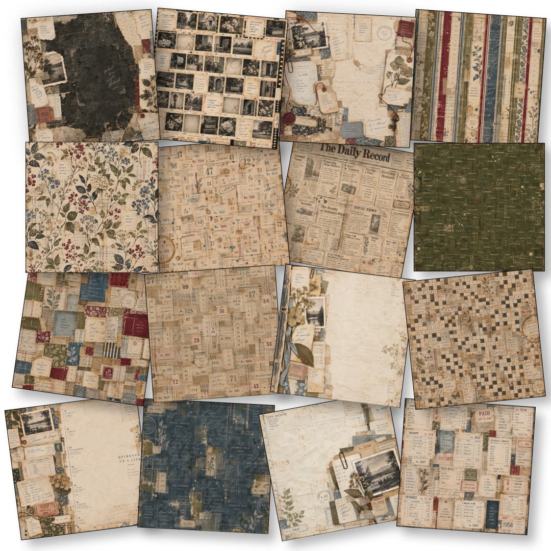 Digital Paper Collection - Found & Forgotten