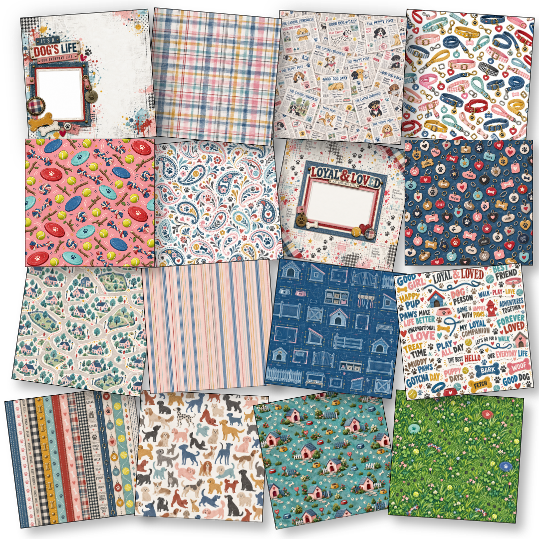 Digital Paper Collection - Loyal & Loved Good Girl Edition