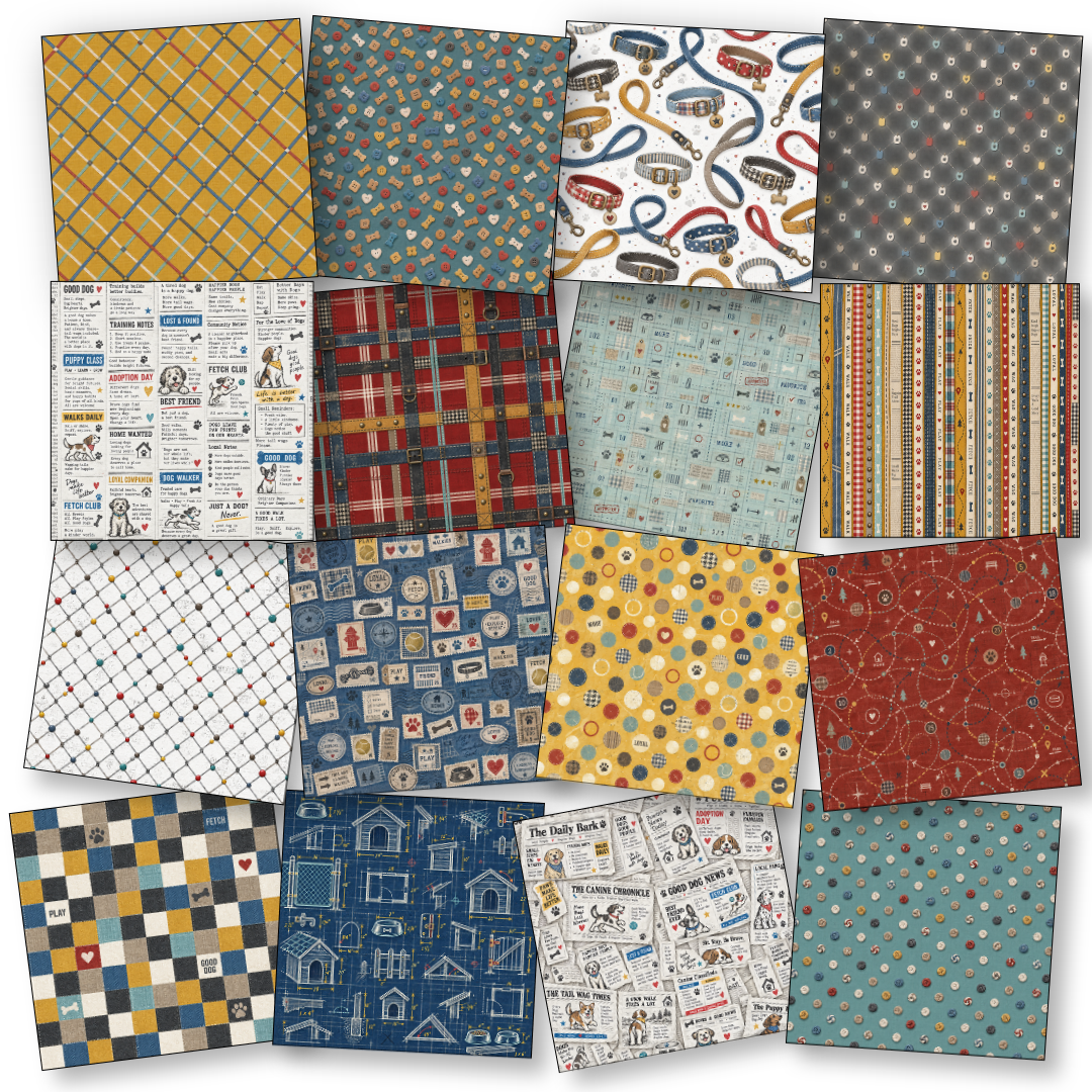 Digital Paper Collection Loyal & Loved - Dog