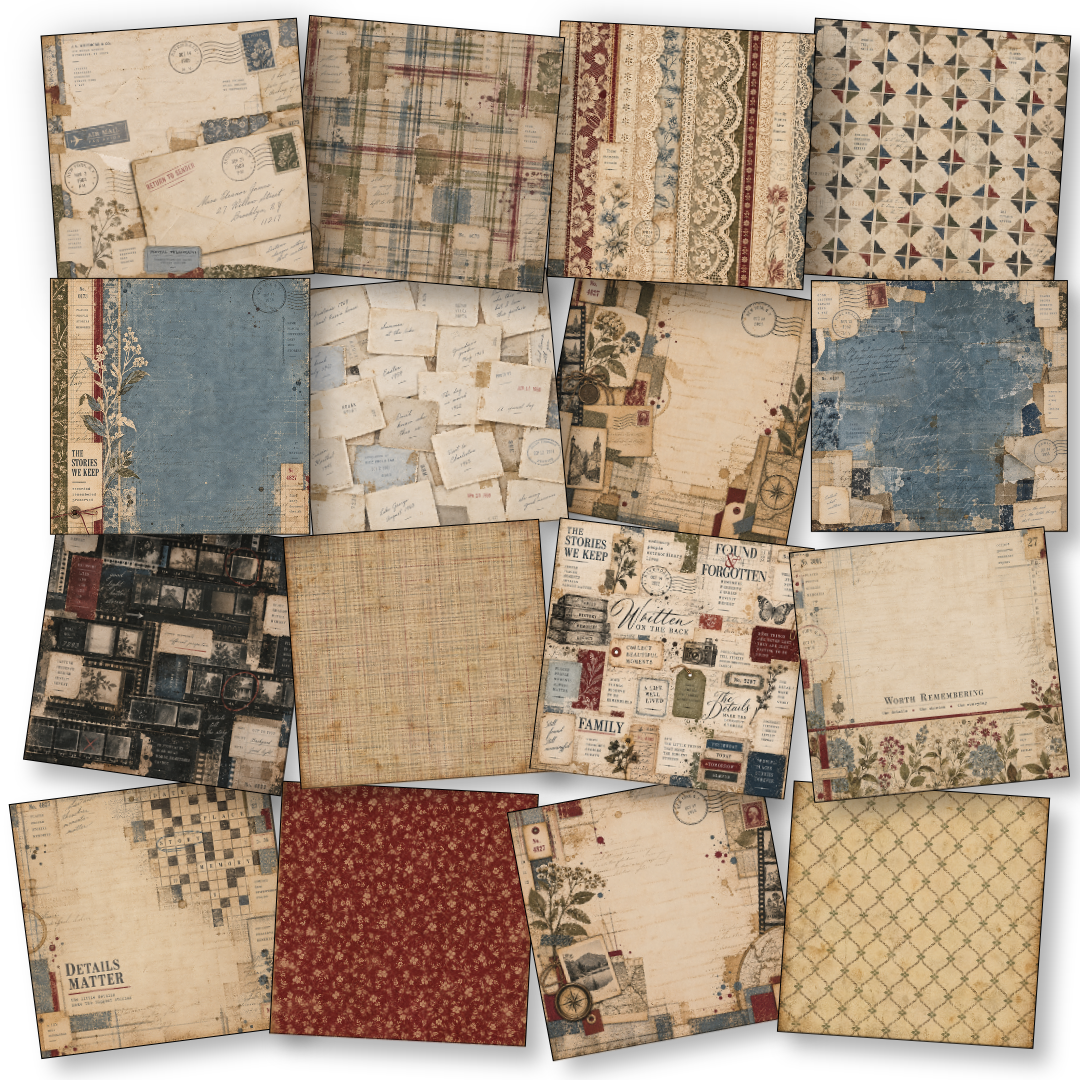 Digital Paper Collection - Found & Forgotten