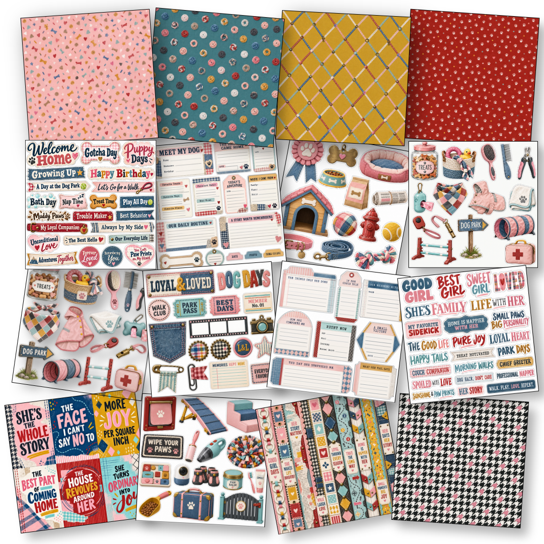 Digital Paper Collection - Loyal & Loved Good Girl Edition