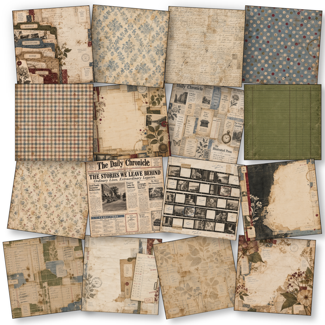 Digital Paper Collection - Found & Forgotten