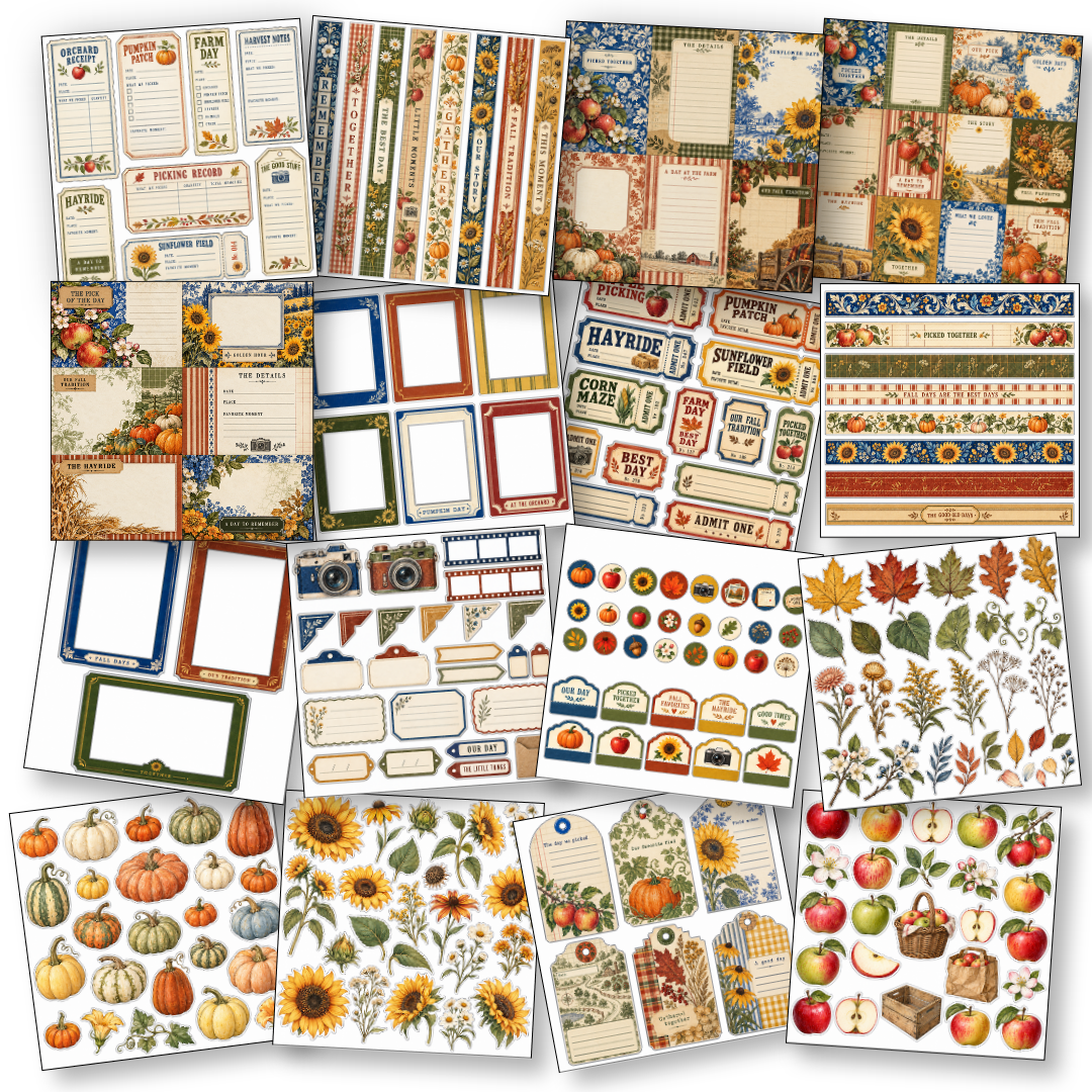 Digital Paper Collection - Fall Stories