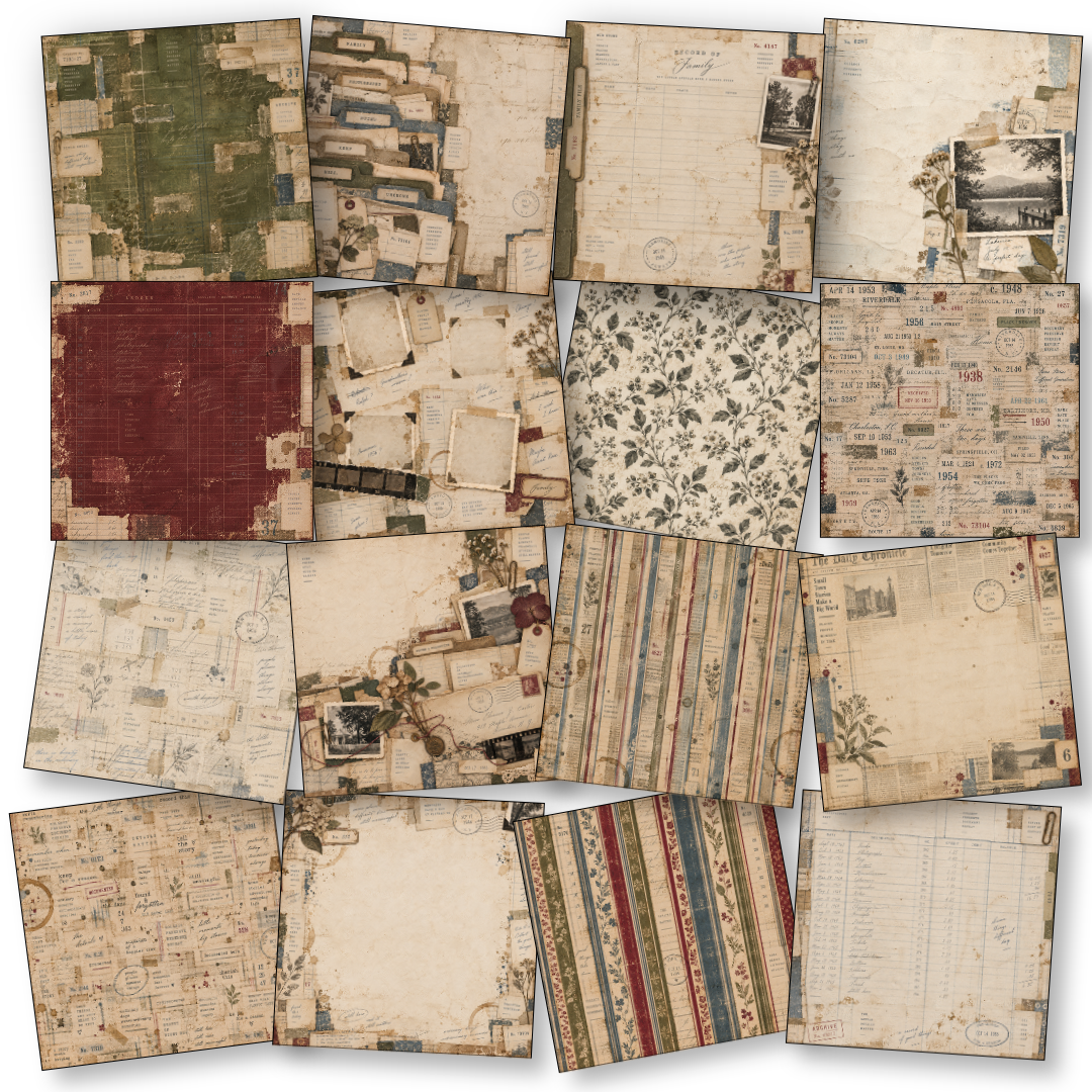 Digital Paper Collection - Found & Forgotten