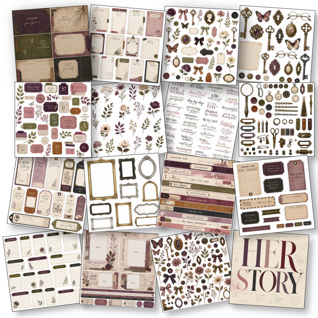 Digital Paper Collection - Her Story