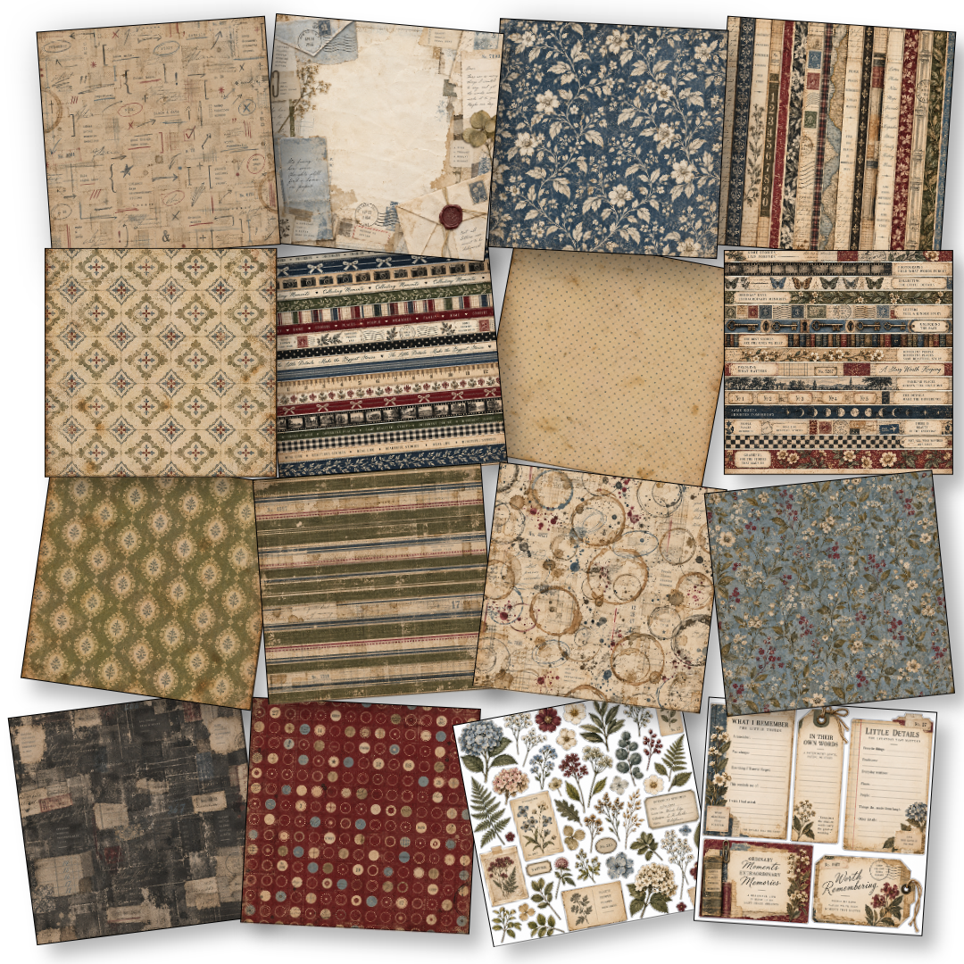 Digital Paper Collection - Found & Forgotten