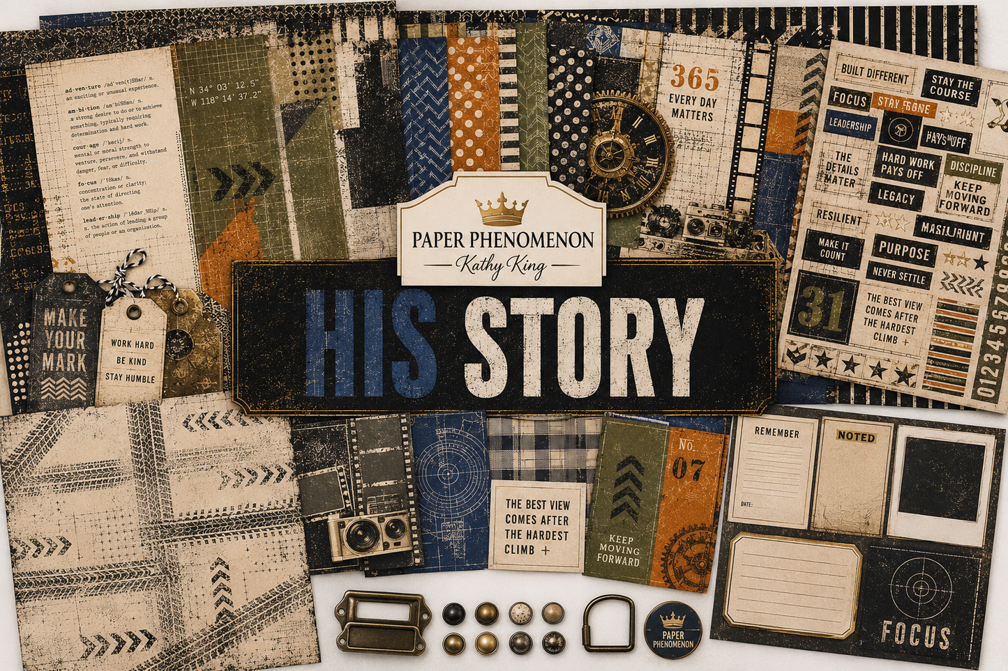 Digital Paper Collection - His Story