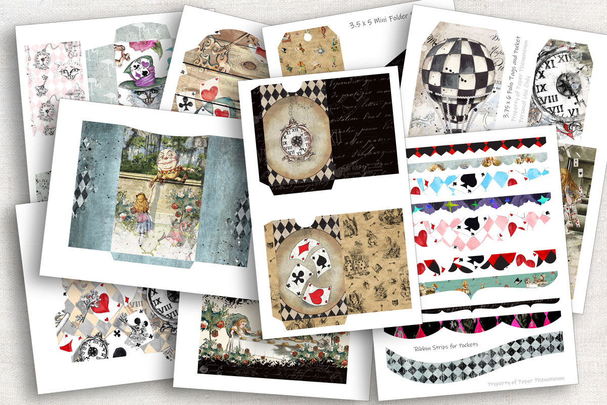 Digital Paper Collection - Storybook Collection Series - Tea Party