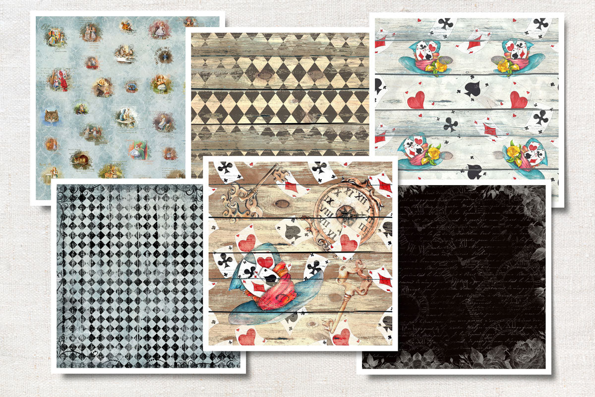Digital Paper Collection - Storybook Collection Series - Tea Party