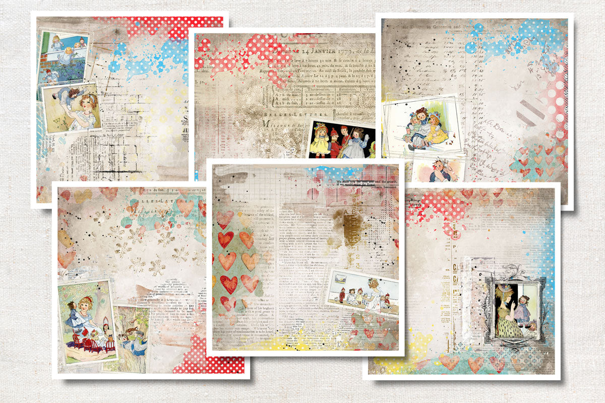Digital Paper Collection - Storybook Collection Series - Best Friends Forever