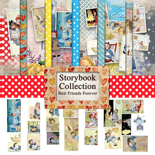 Digital Paper Collection - Storybook Collection Series - Best Friends Forever