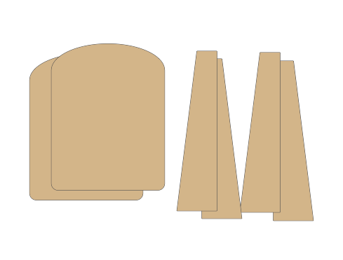 Pre-Cut Chipboard Shapes - Back Pack