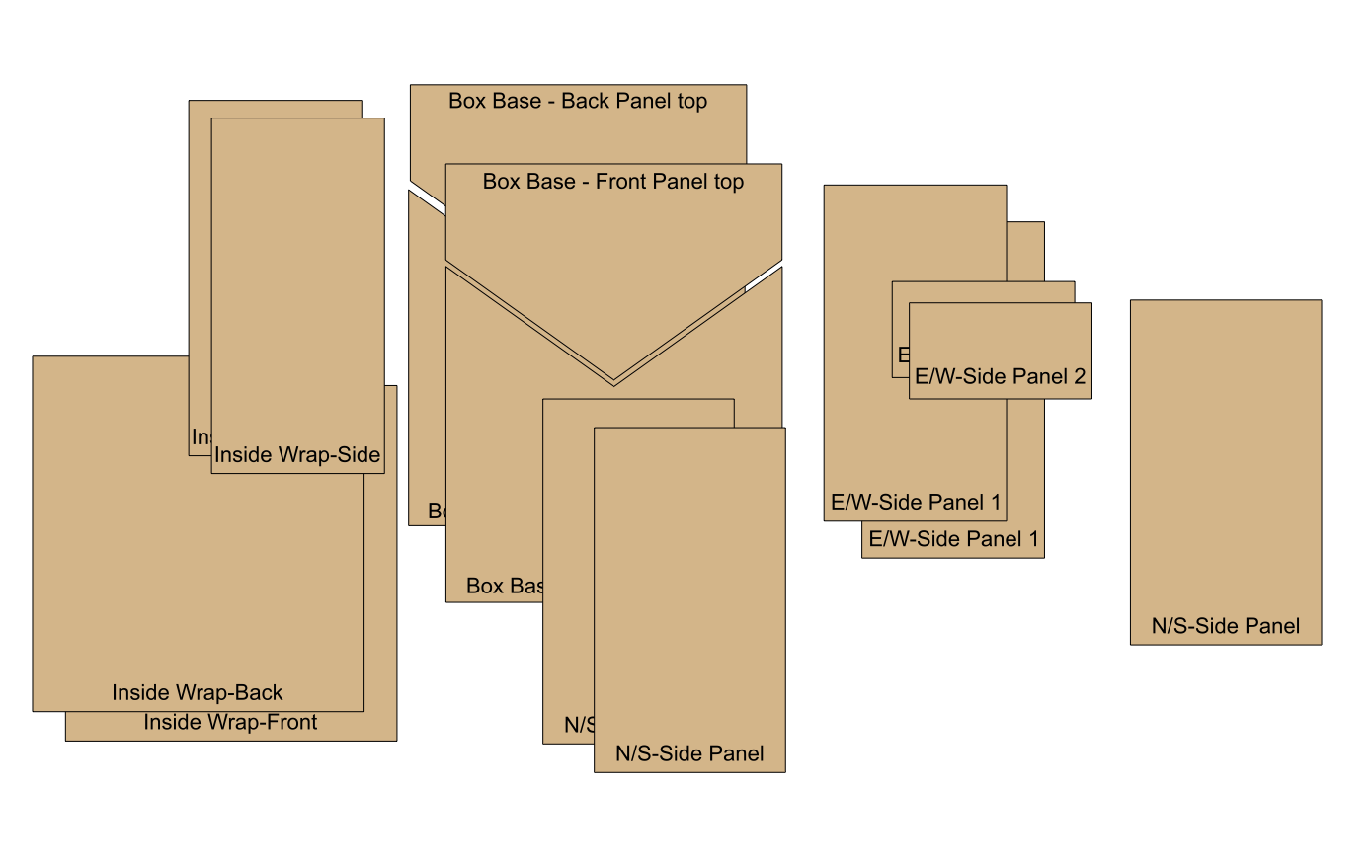 Pre-Cut Chipboard Shapes - Boxable 04