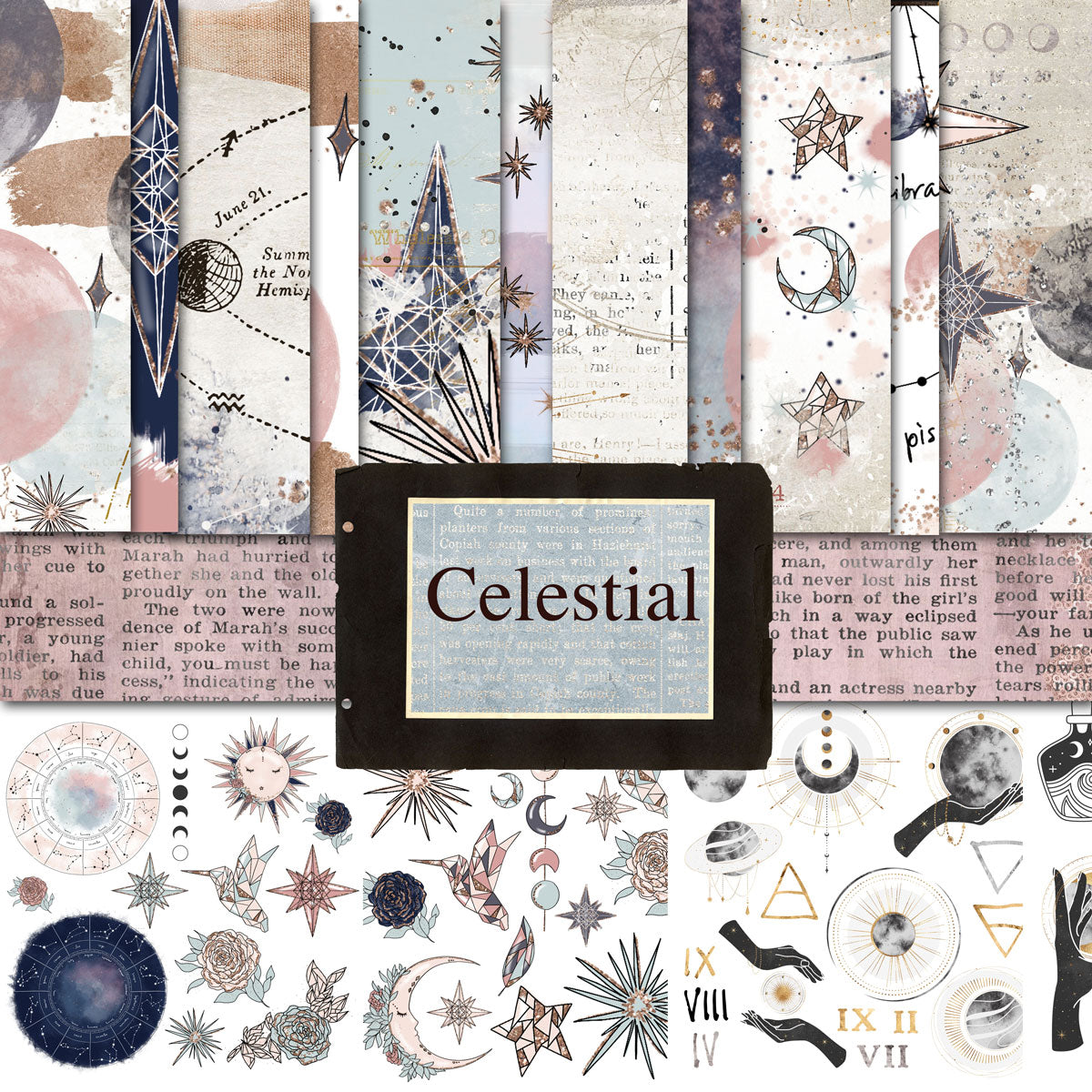 Digital Paper Collection - Celestial