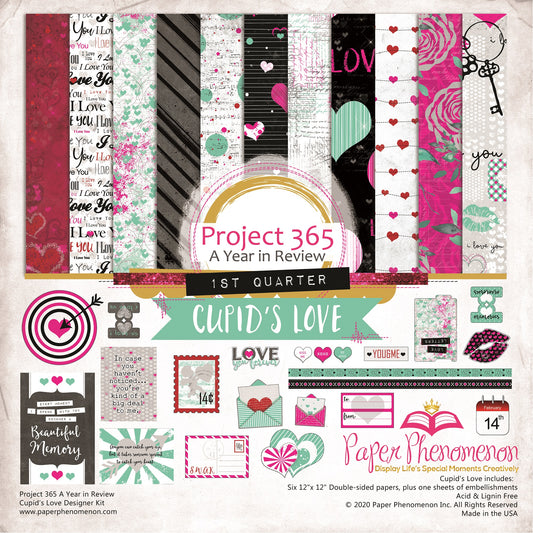 Digital Paper Collection - Cupid's Love