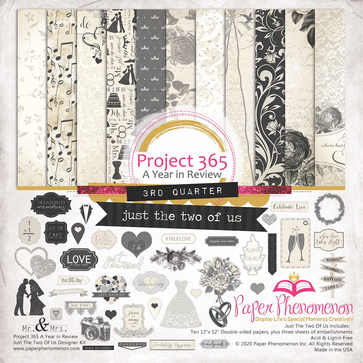 Digital Paper Collection - Just the Two of Us - Project 365