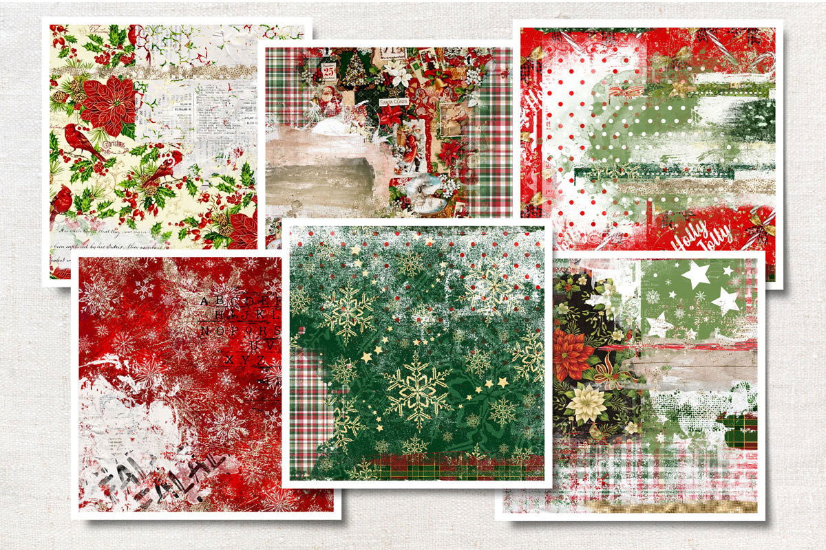 Digital Paper Collection - Cozy Christmas