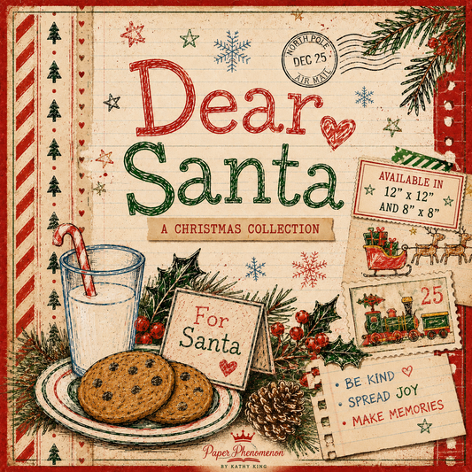 Digital Paper Collection - Dear Santa
