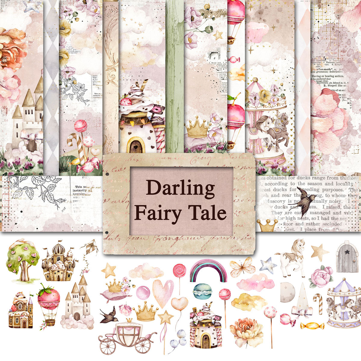 Digital Paper Collection - Darling Fairy Tale