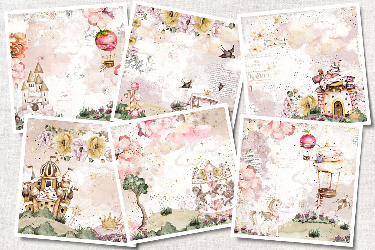 Digital Paper Collection - Darling Fairy Tale