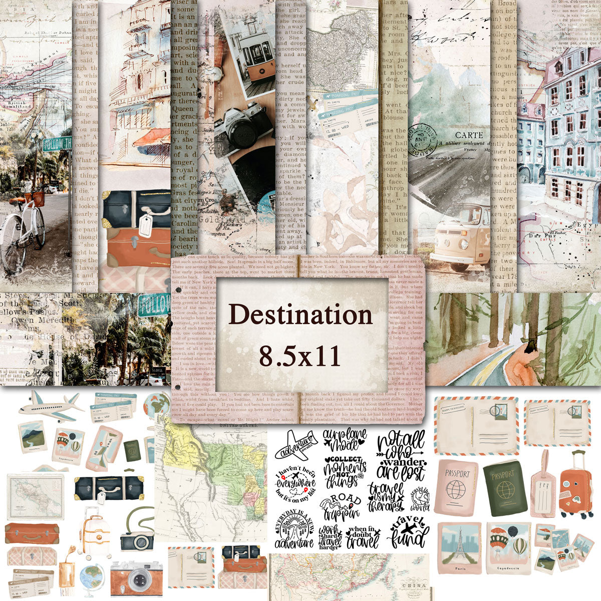 Digital Paper Collection - Destination - 8.5
