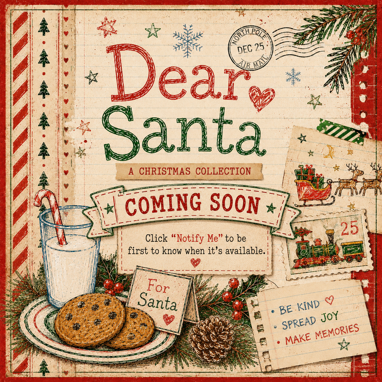 Printed Paper Collection - Dear Santa