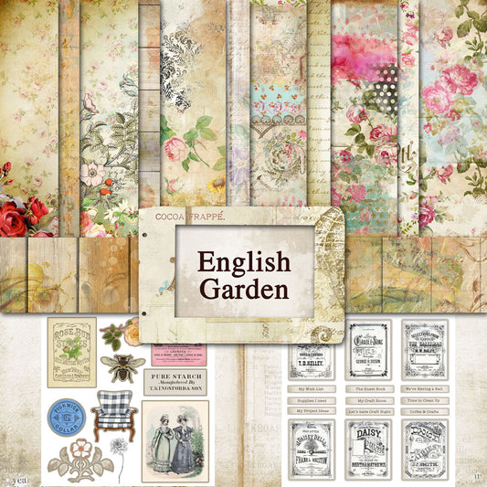 Digital Paper Collection - English Garden
