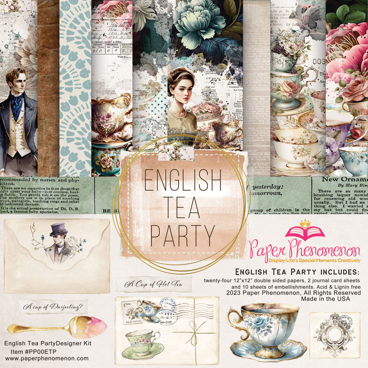 Printed Paper Collection - English Tea Party
