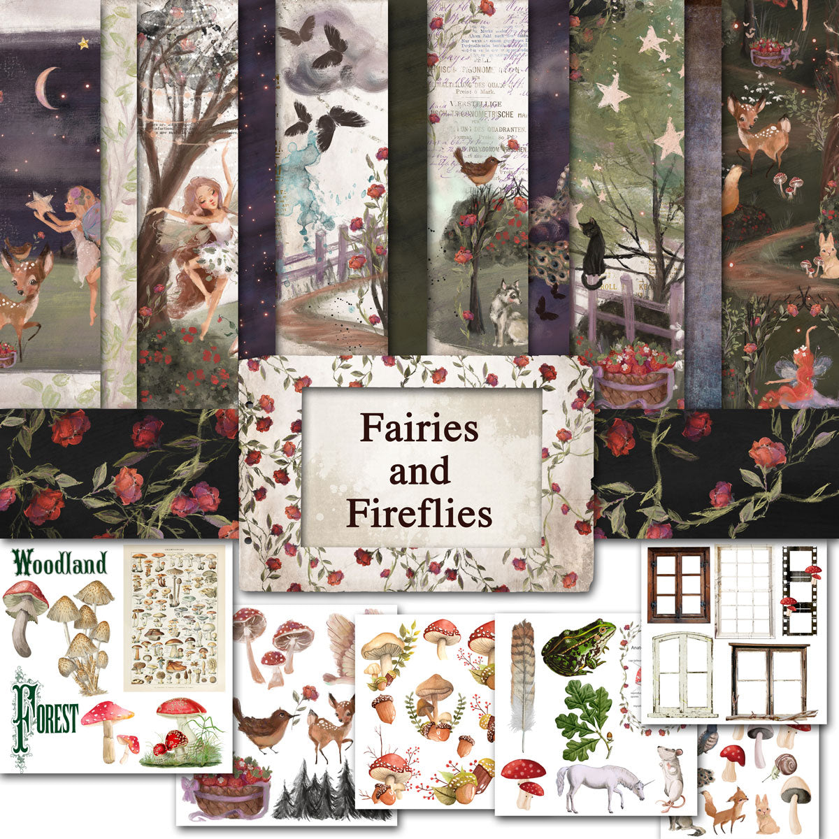 Printed Paper Collection - Fairies & Fireflies