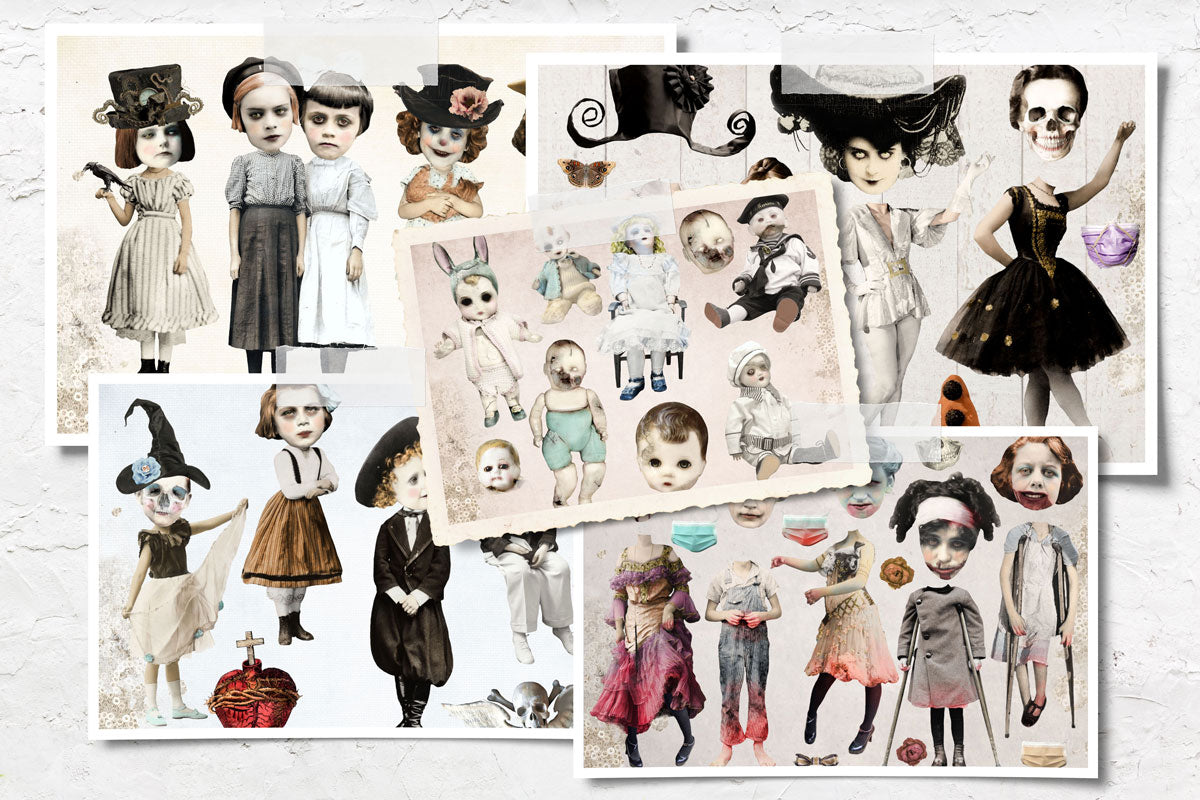 Digital Paper Collection - Halloween Night - 8.5”x11”